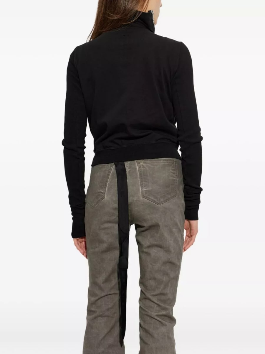 Rick Owens DRKSHDW Felpa con zip in cotone, view 6