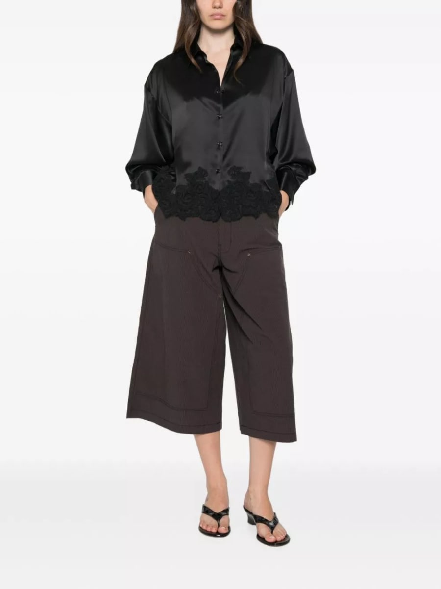 Ermanno scervino Camicia in seta con pizzo