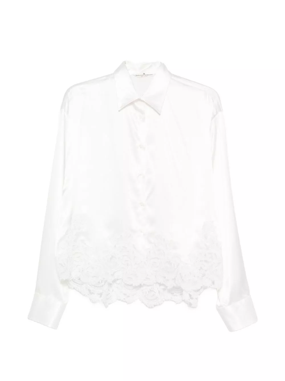 Ermanno scervino Camicia di seta con pizzo