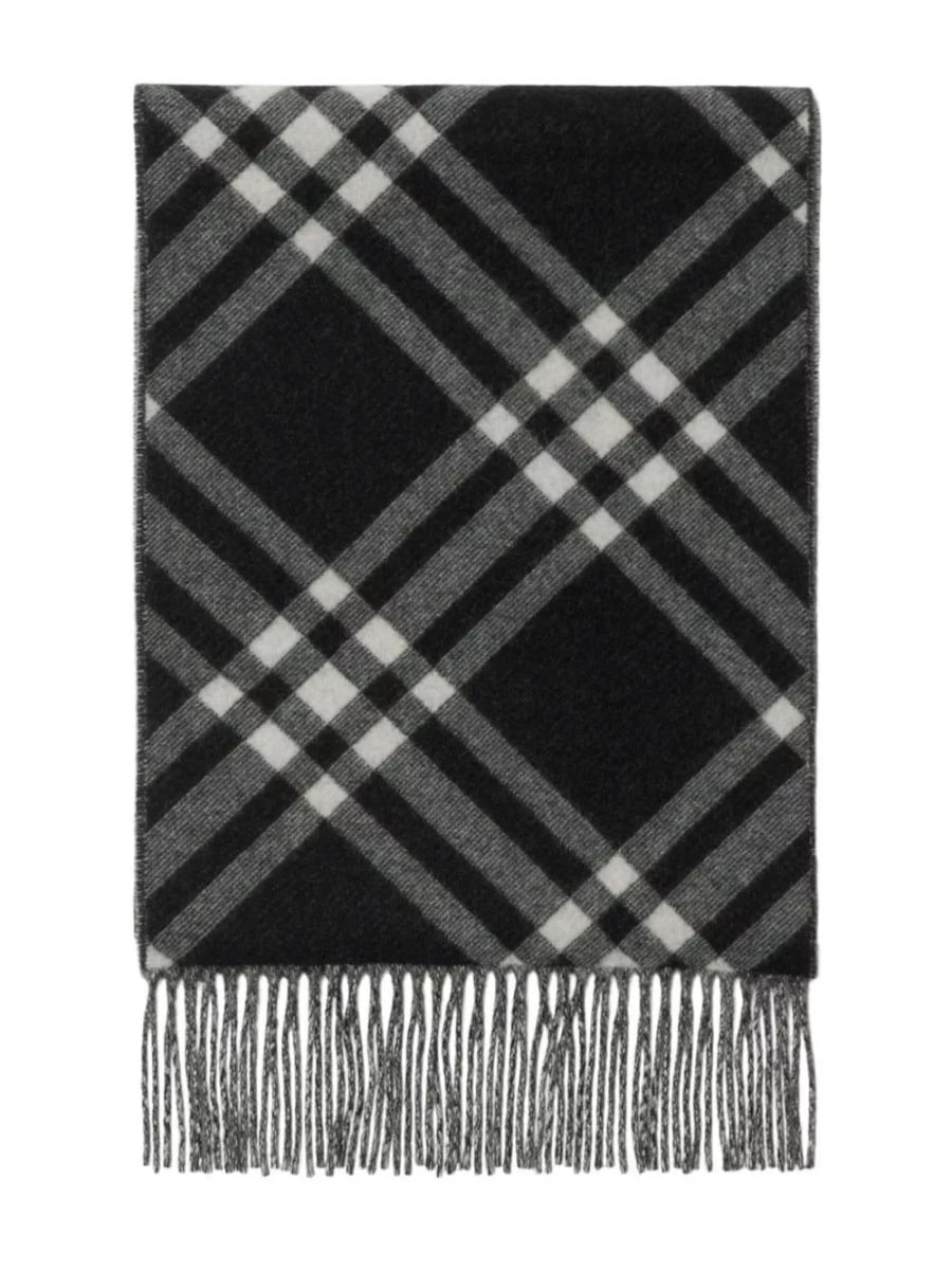 Burberry Sciarpa in cashmere a quadri, view 2