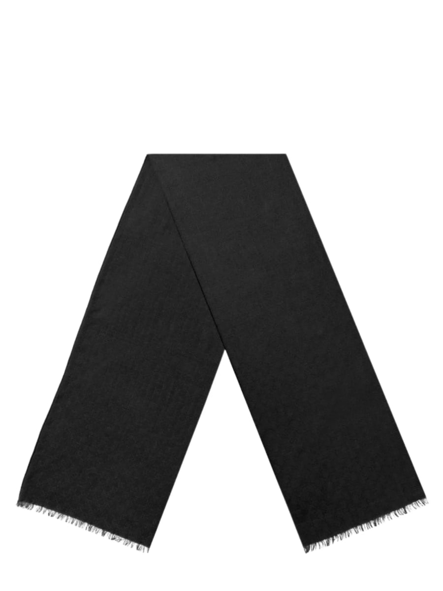 Gucci Sciarpa in misto lana e seta