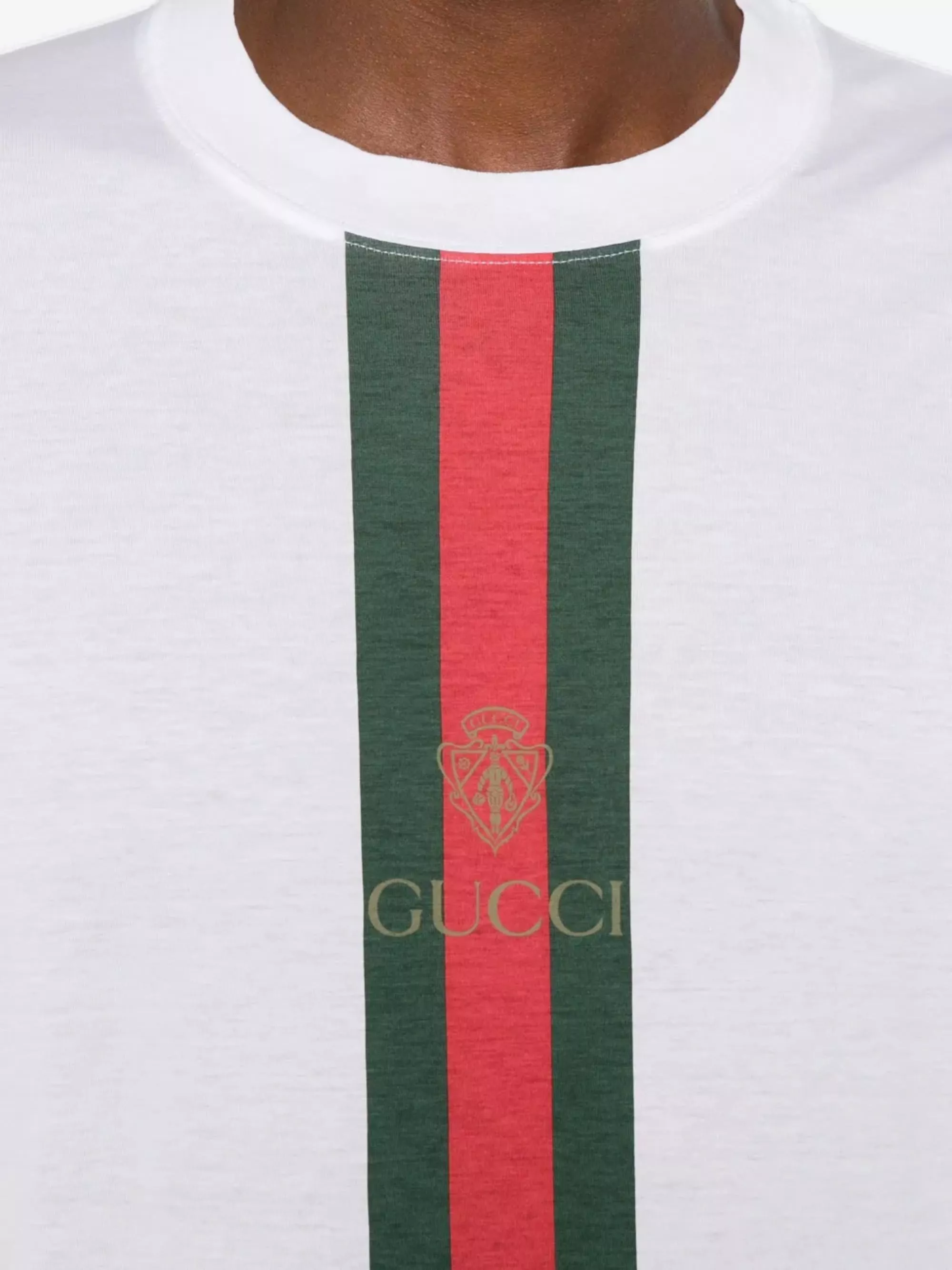 Gucci T-shirt in cotone Fake di Gucci, view 2