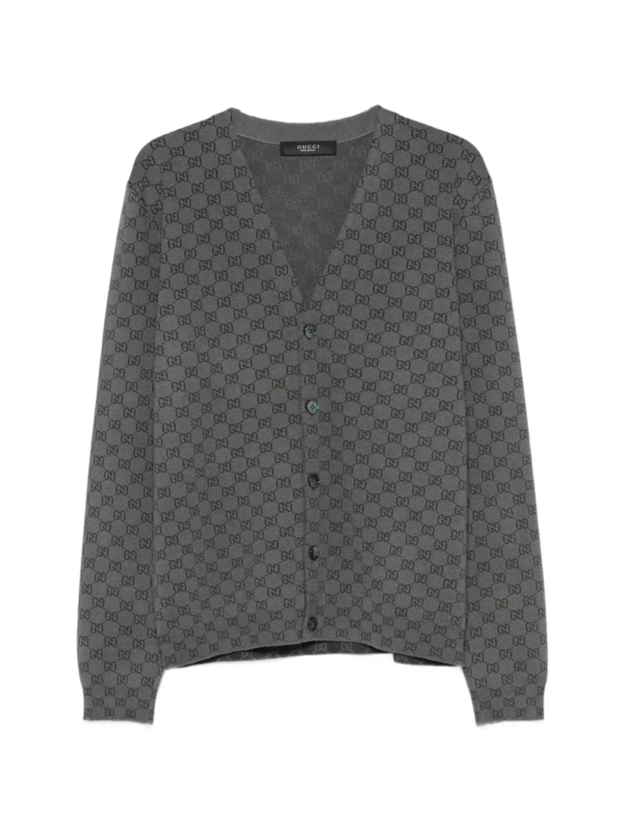 Gucci Cardigan in lana e seta
