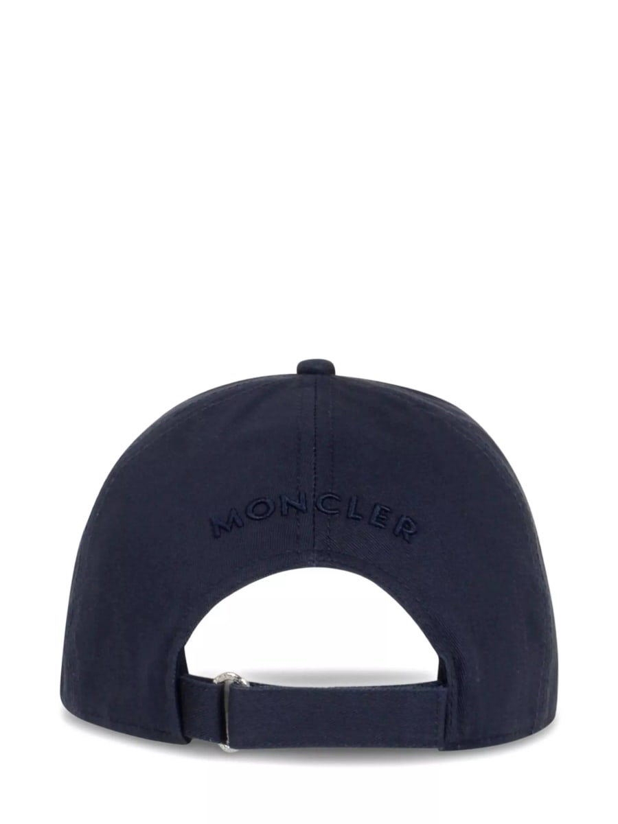 Moncler Cappellino in cotone con logo, view 2