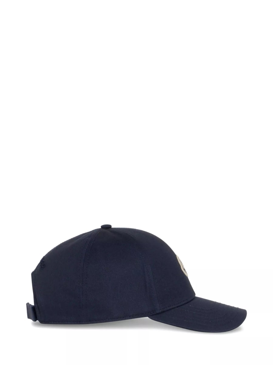 Moncler Cappellino in cotone con logo, view 3