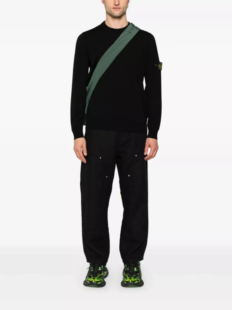 Stone Island Maglione girocollo in lana, view 2