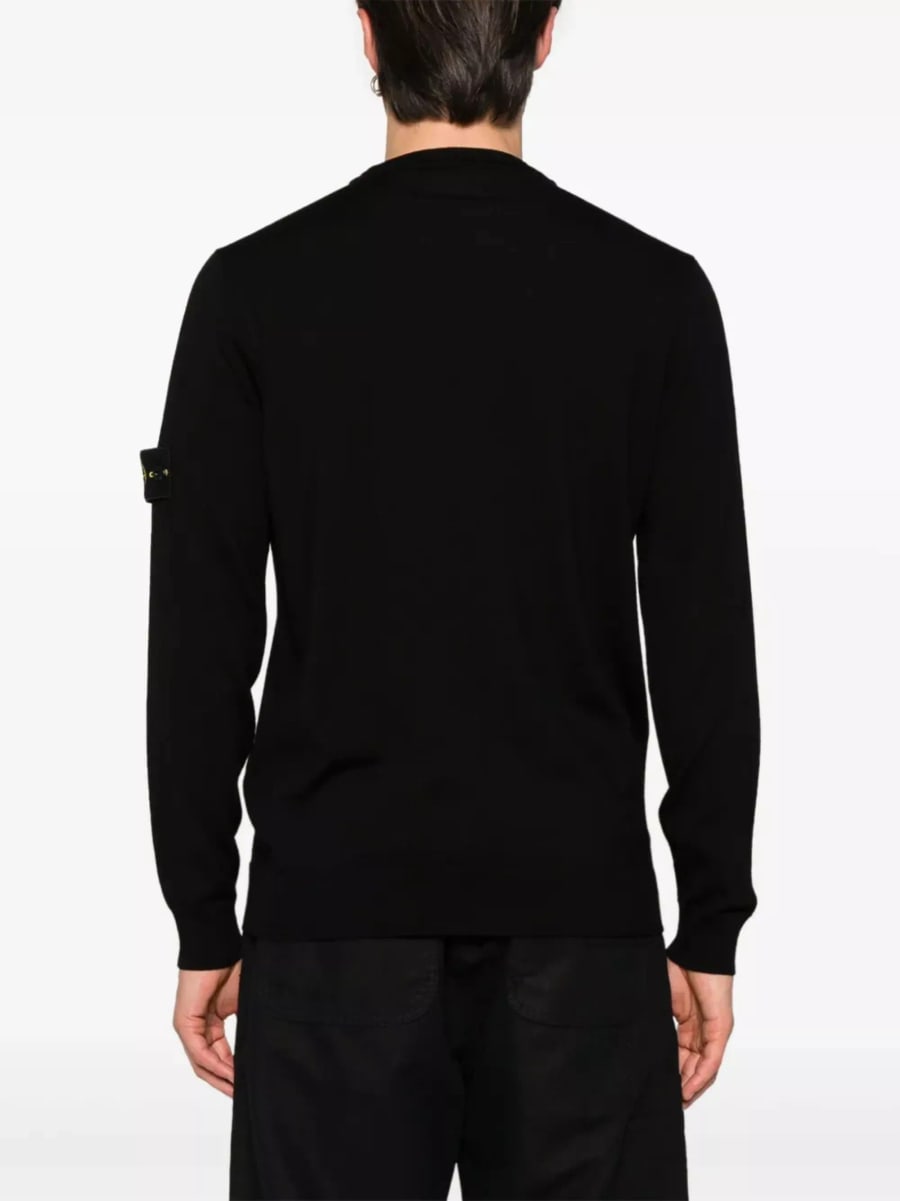 Stone Island Maglione girocollo in lana, view 4