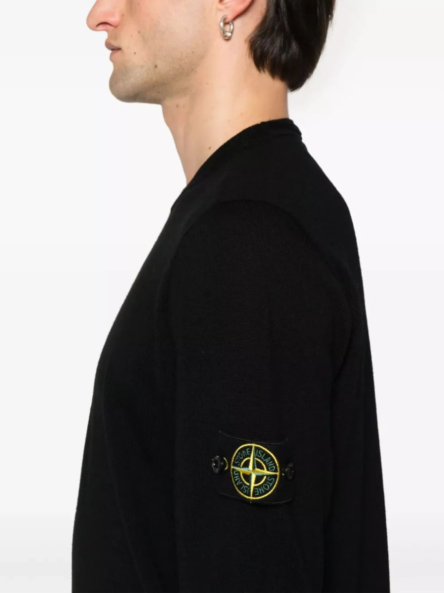 Stone Island Maglione girocollo in lana, view 5