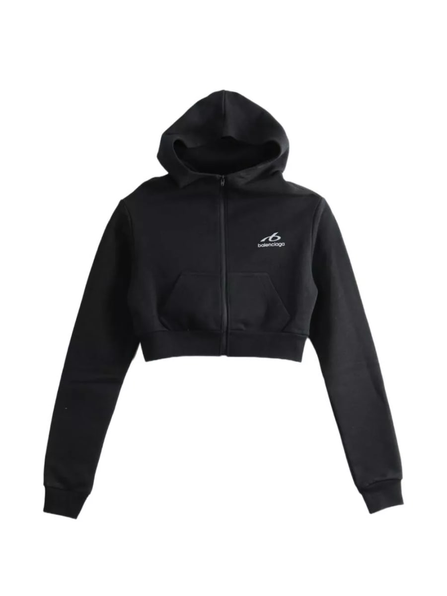 Balenciaga Felpa cropped in cotone