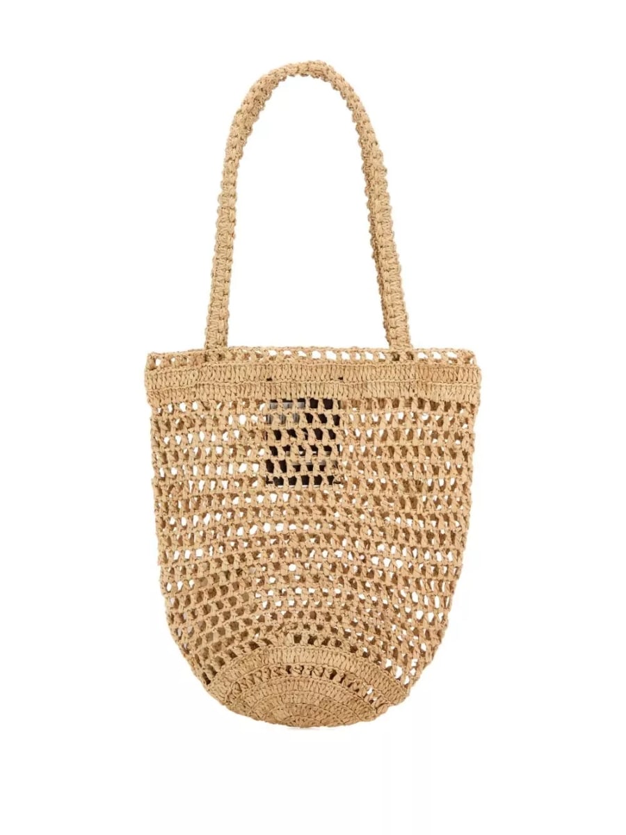 Chloé Borsa in rafia piccola Summer Banana, view 2