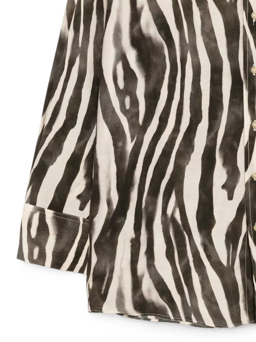 Alysi Camicia a stampa zebra, view 3