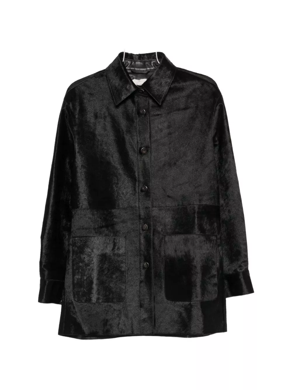 Alysi Camicia overshirt in pelle