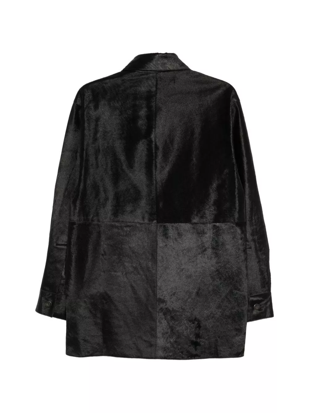 Alysi Camicia overshirt in pelle, view 2
