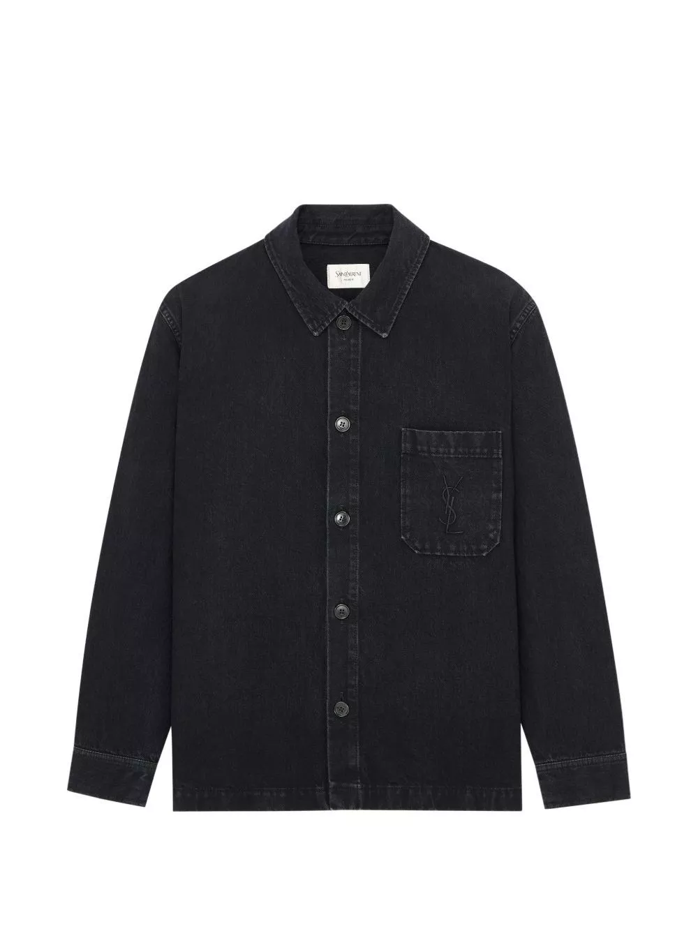 Saint Laurent Camicia overshirt in denim di cotone