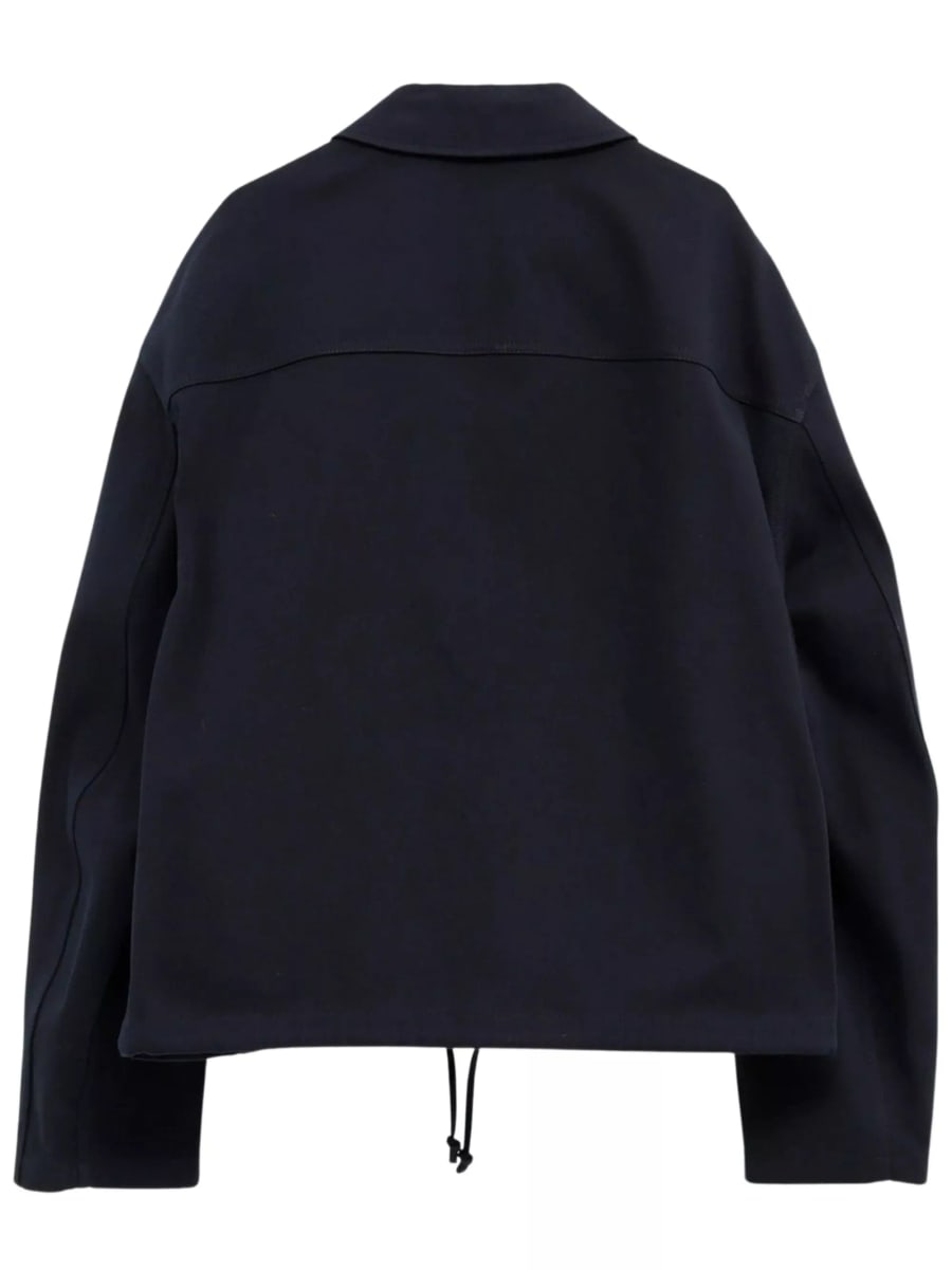 Loewe giacca con zip ricamata logo, view 3