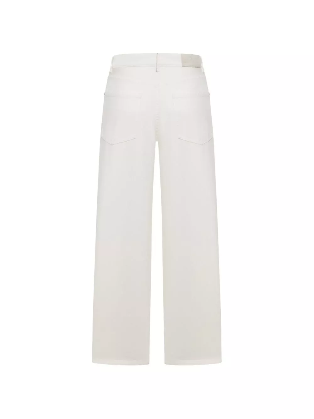 Brunello Cucinelli Pantaloni in denim di cotone a gamba larga, view 2