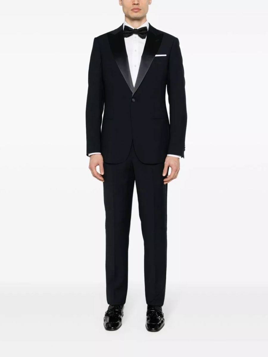Giorgio Armani Completo smoking in lana slim fit, view 2