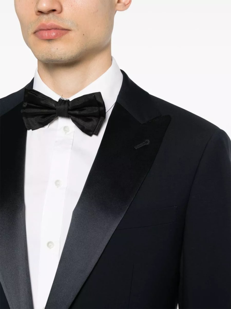 Giorgio Armani Completo smoking in lana slim fit, view 4