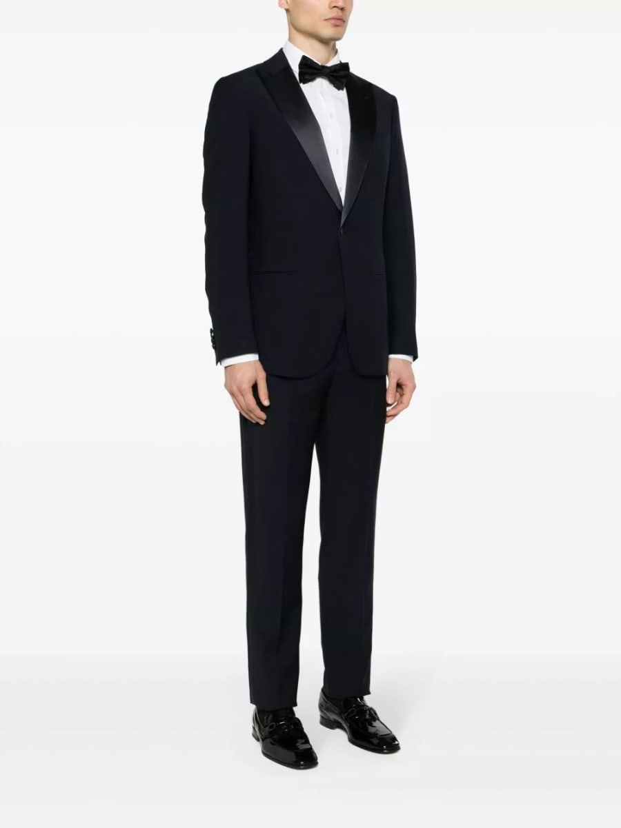 Giorgio Armani Completo smoking in lana slim fit, view 5
