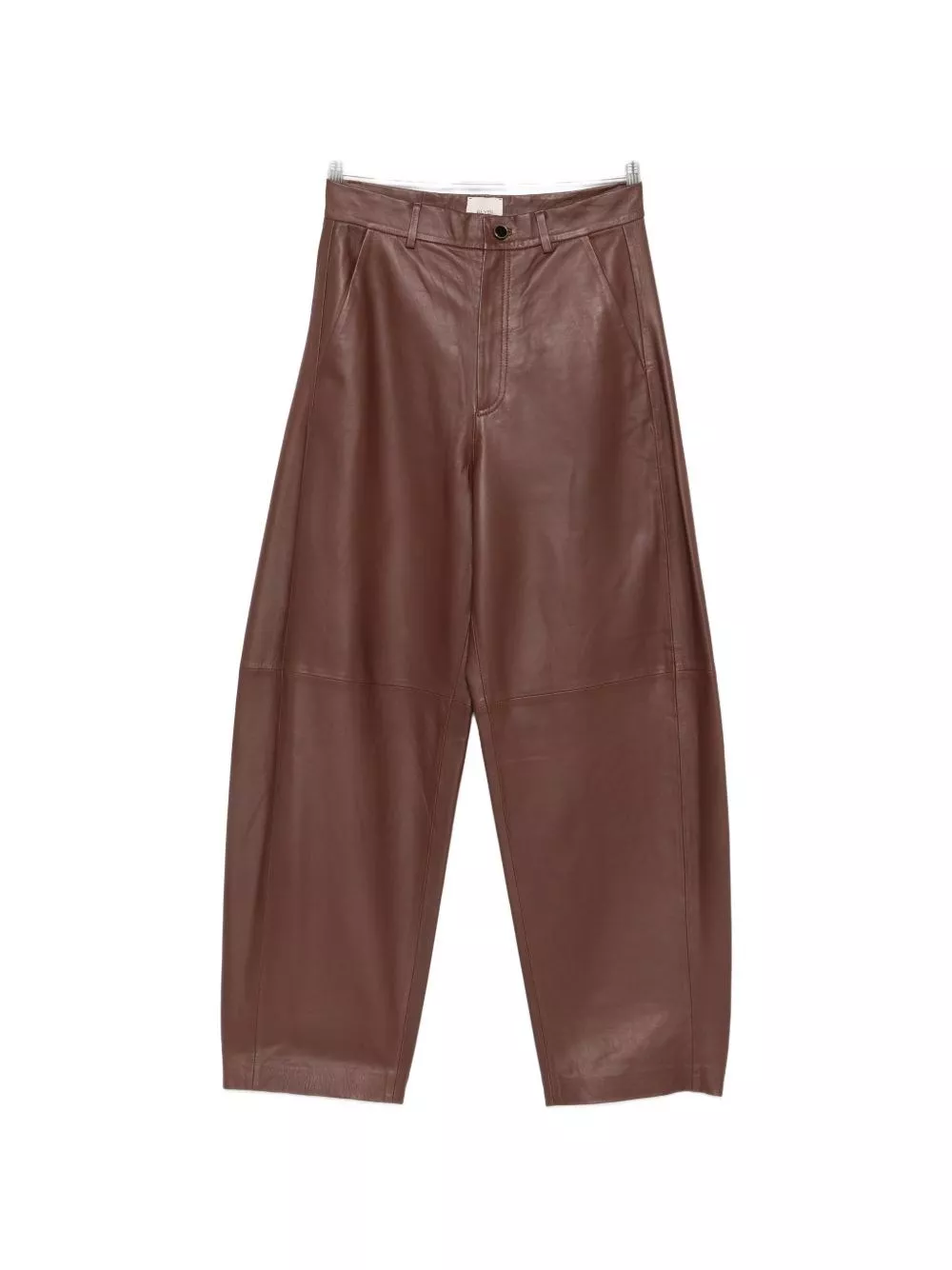 Alysi Pantaloni a barile in pelle