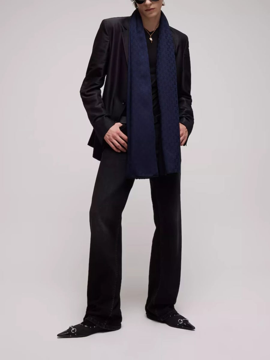 Gucci Sciarpa con motivo Jacquard, view 3