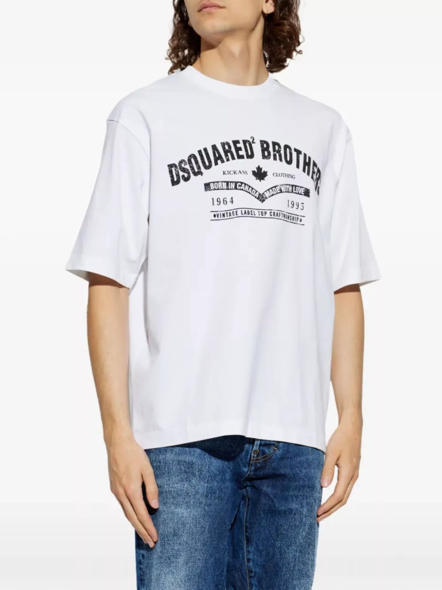 Dsquared2 T-shirt Stampata, view 2