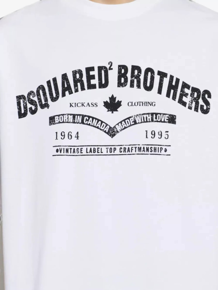 Dsquared2 T-shirt Stampata, view 4