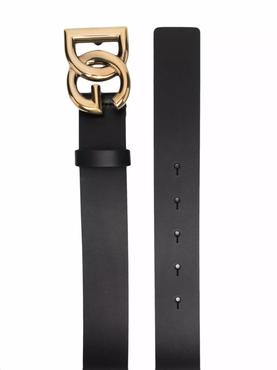 Dolce & Gabbana Cintura in pelle DG logo, view 2