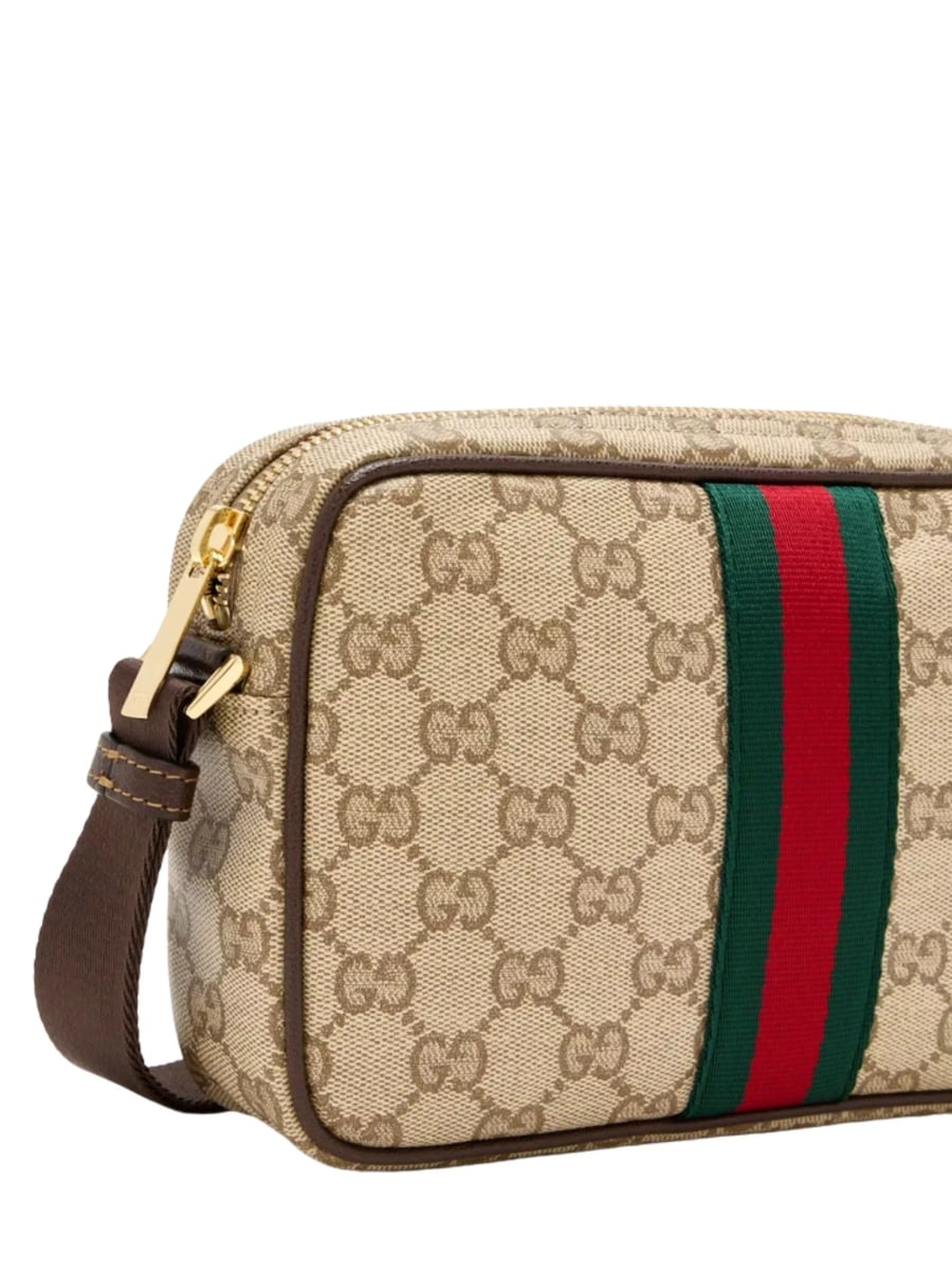 Gucci Borsa mini GG con dettaglio Web, view 3
