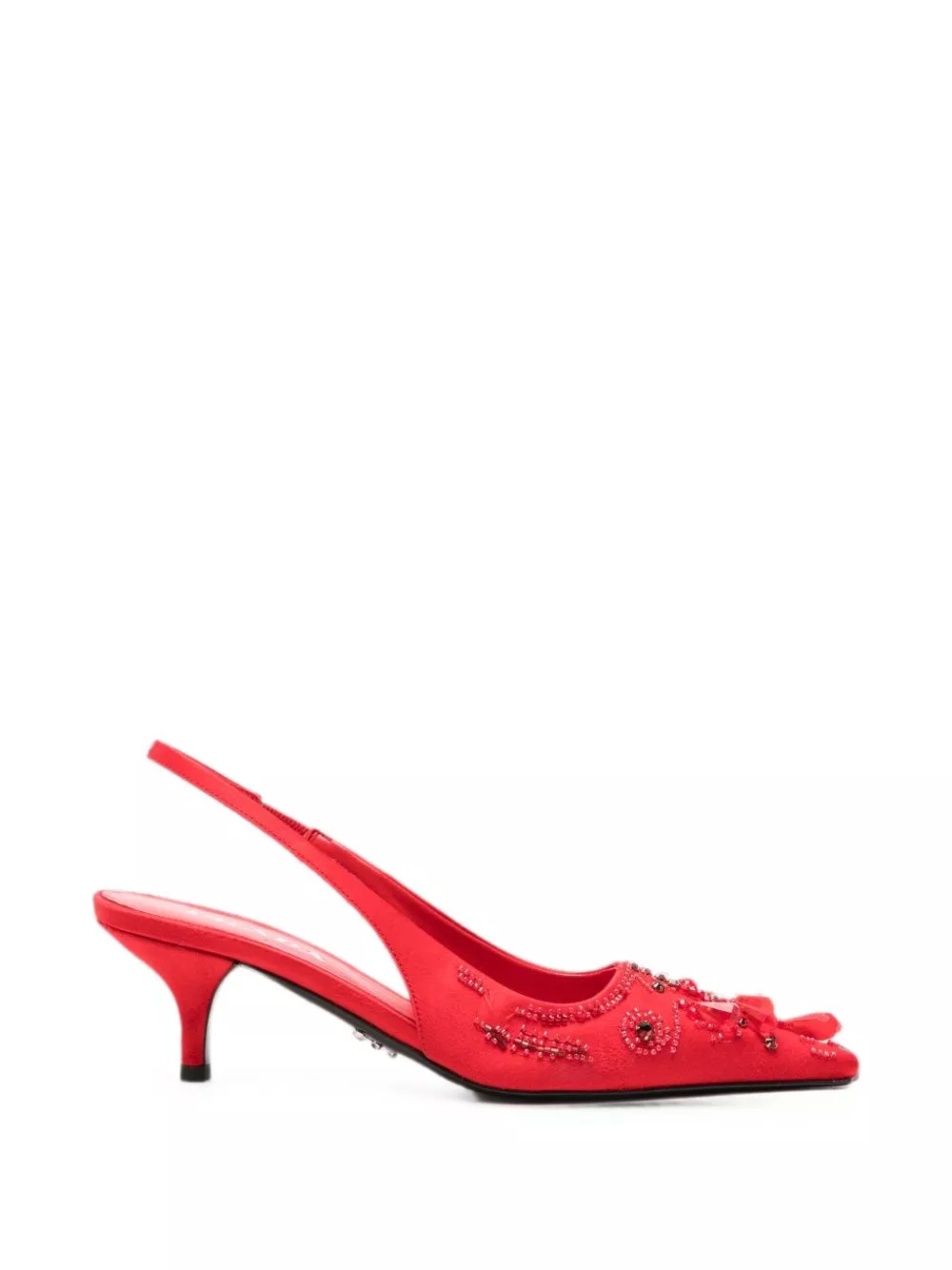 Prada Pumps slingback ricamati