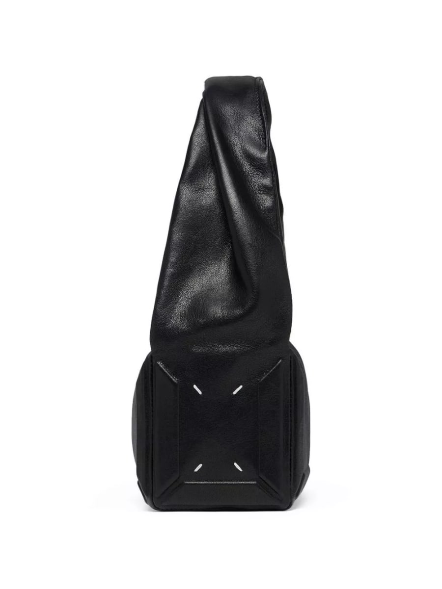 Maison Margiela Borsa Box piccola in pelle a spalla, view 4