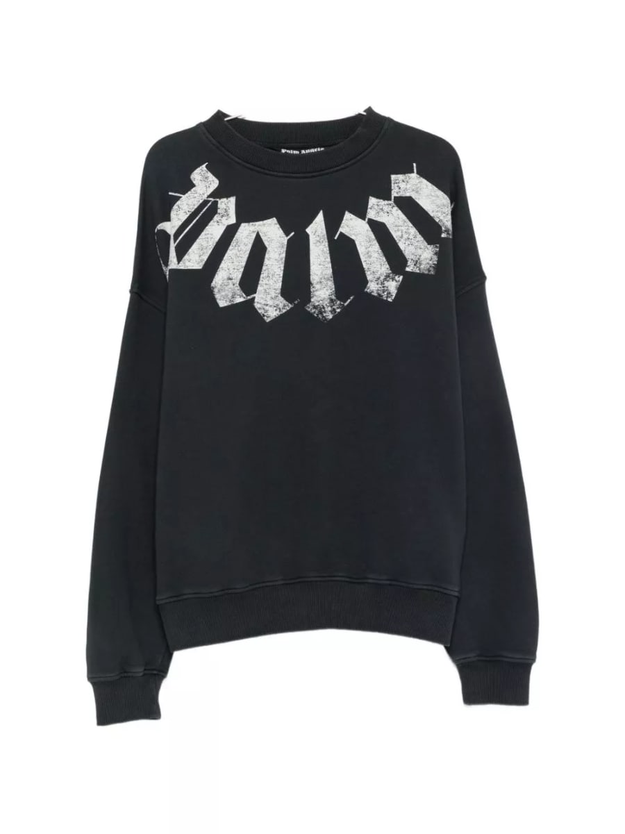Palm Angels Felpa in cotone con logo