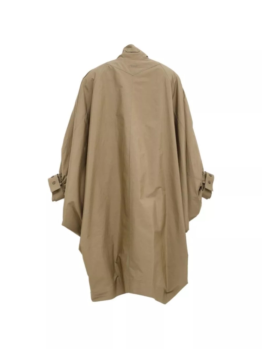 Chloé Cappotto a mantella in cotone, view 3