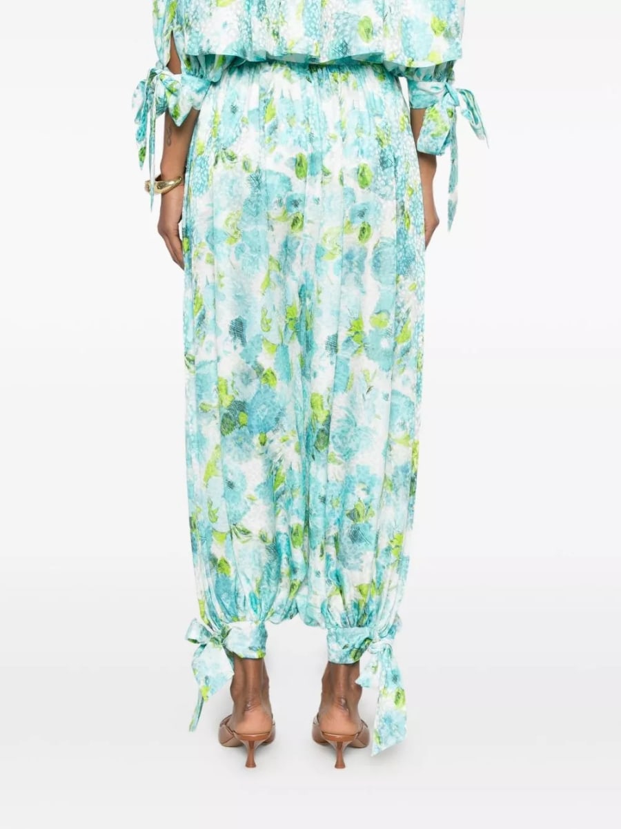 Chloé Pantaloni di seta stampati, view 5