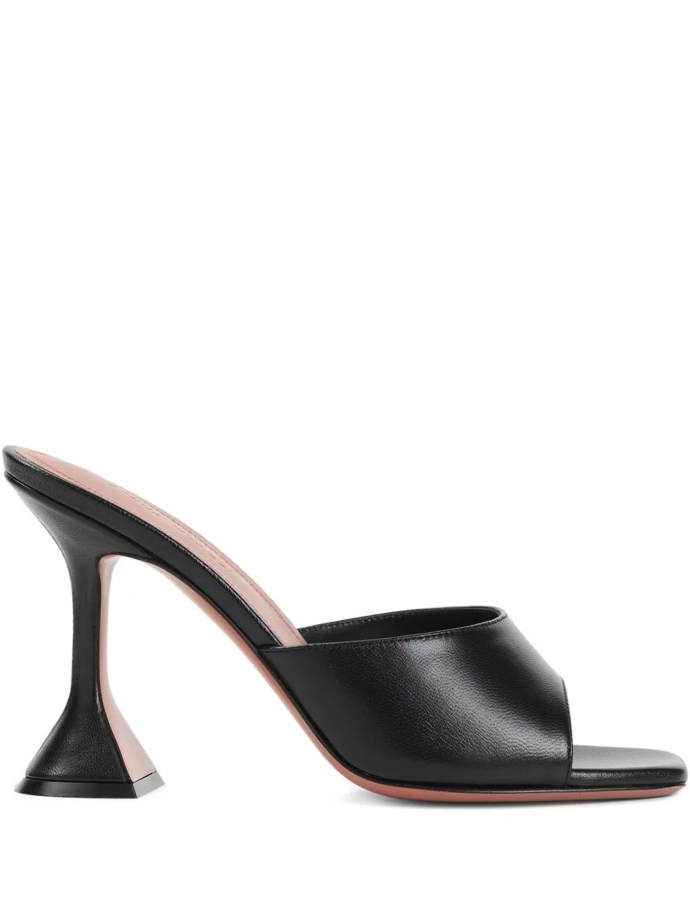 Amina Muaddi Mule in pelle Lupida