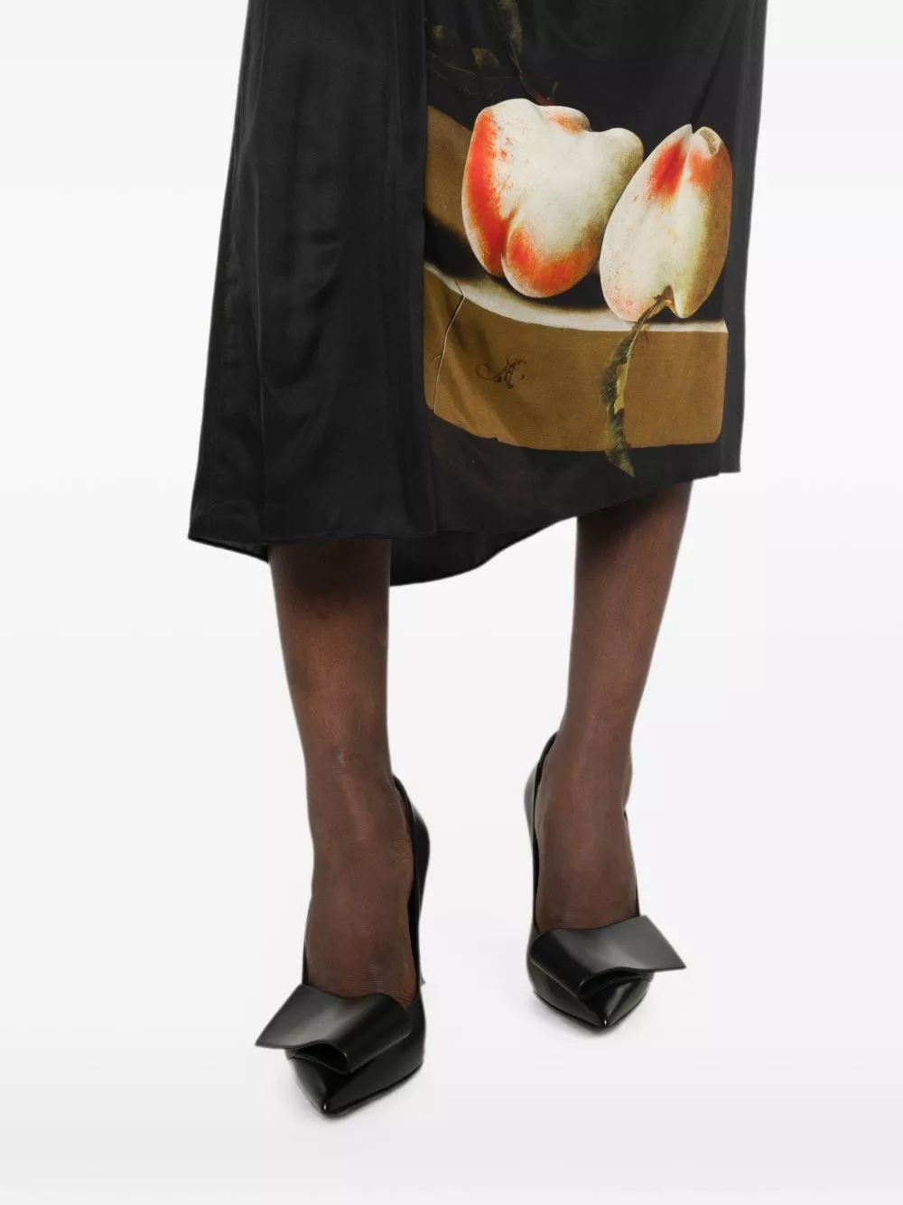 Dries Van Noten Gonna lunga stampata Suma, view 2