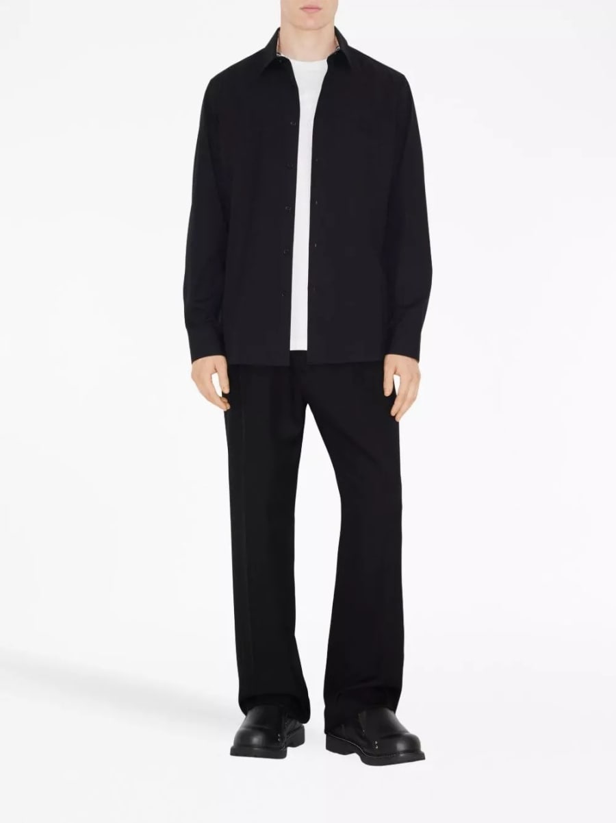 Burberry Camicia in cotone con logo EKD, view 2