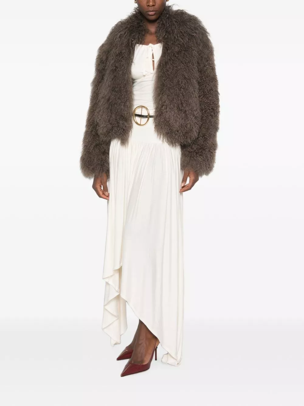 Martha louis Giacca effetto shearling, view 2