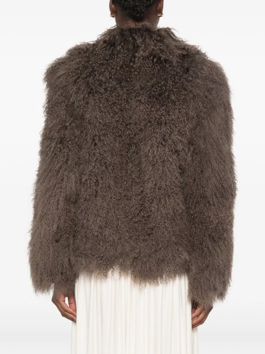 Martha louis Giacca effetto shearling, view 2