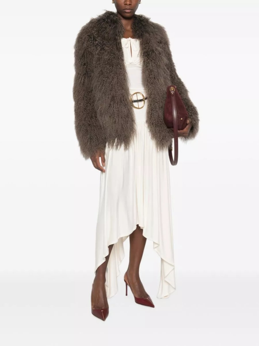 Martha louis Giacca effetto shearling, view 5