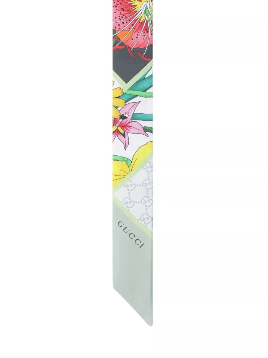 Gucci Foulard di seta stampato, view 2