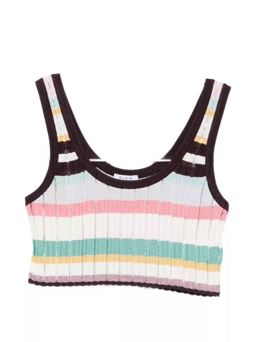 Alaïa Top a righe