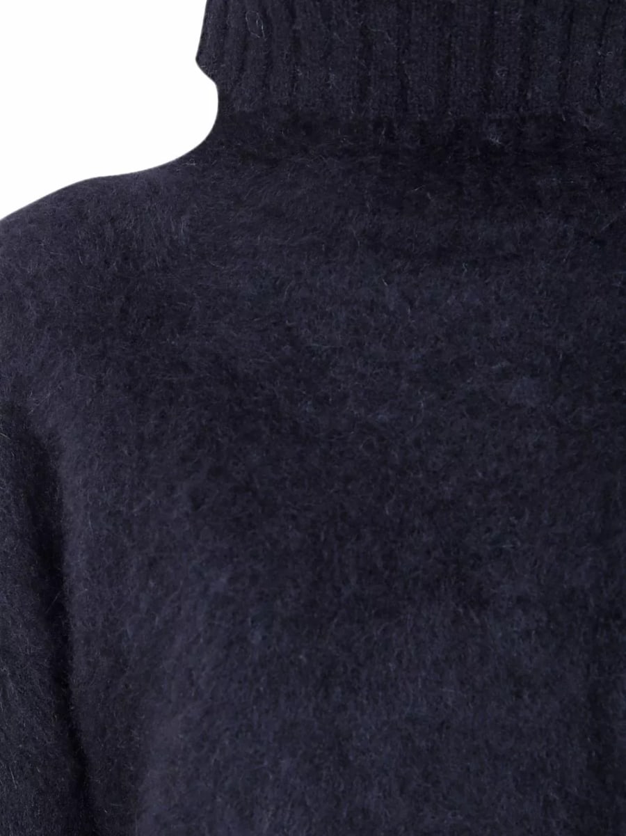 Uma wang Maglione a collo alto in lana, view 3