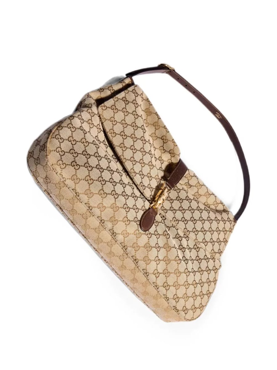 Gucci Borsa a spalla Jackie con pattina, view 3