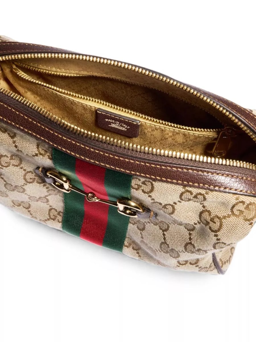 Gucci Borsa a tracolla Horsebit Web, view 4