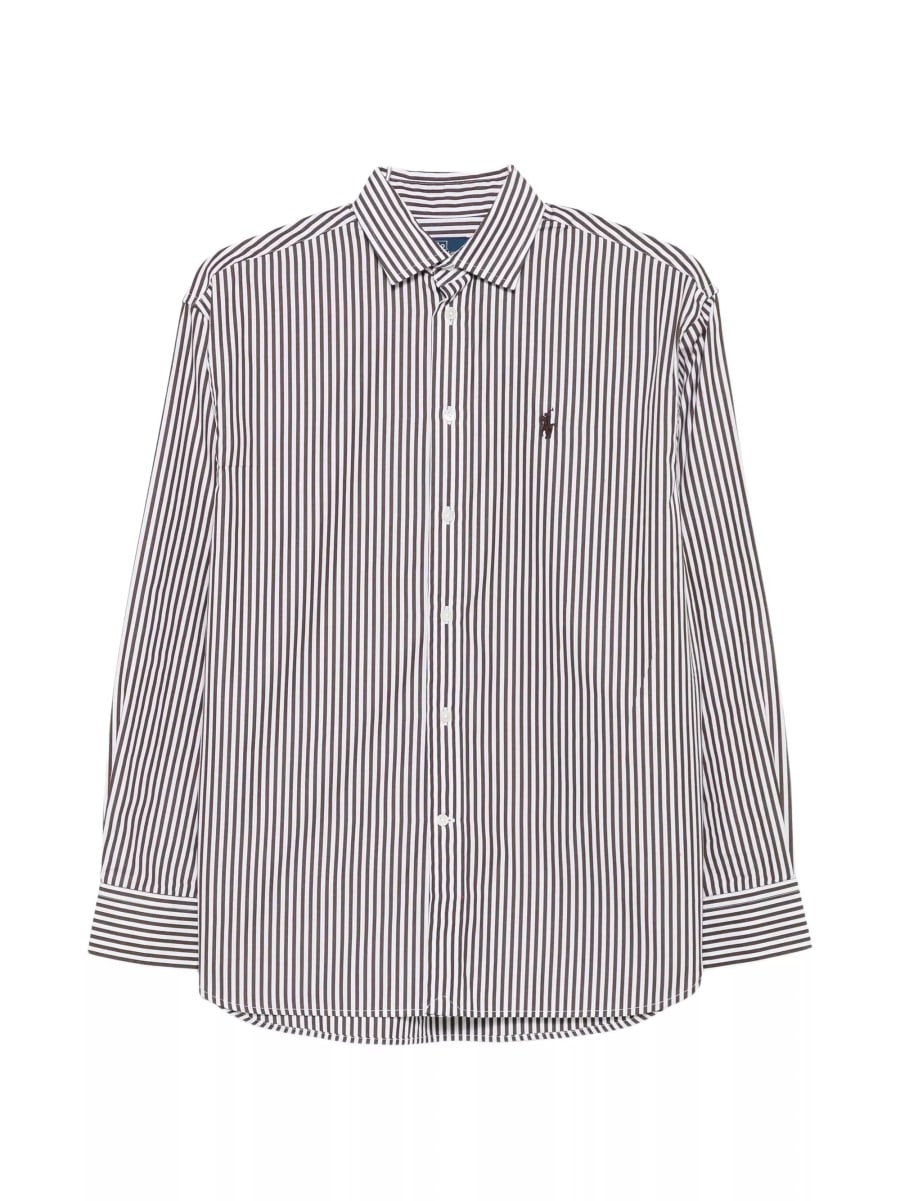 Polo Ralph Lauren Camicia a righe con logo ricamato