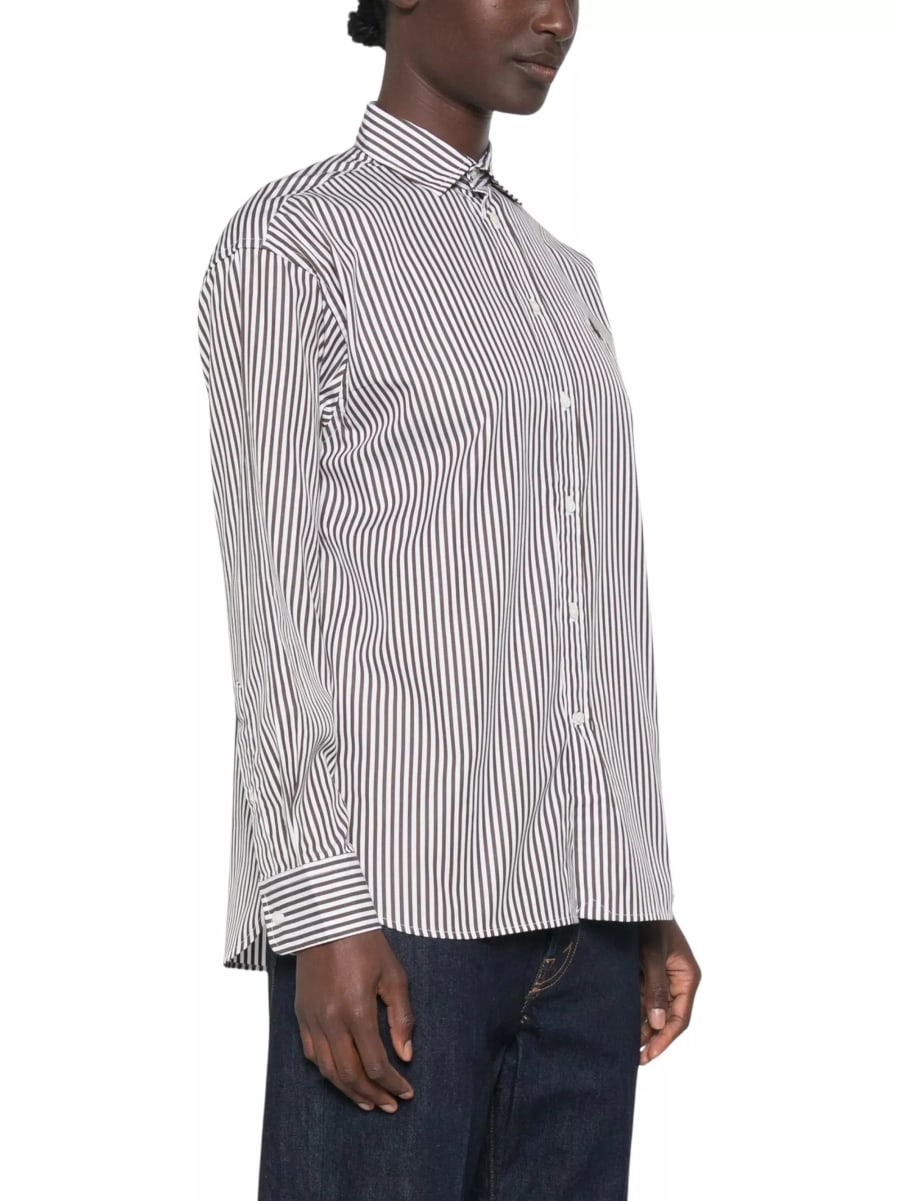 Polo Ralph Lauren Camicia a righe con logo ricamato, view 2