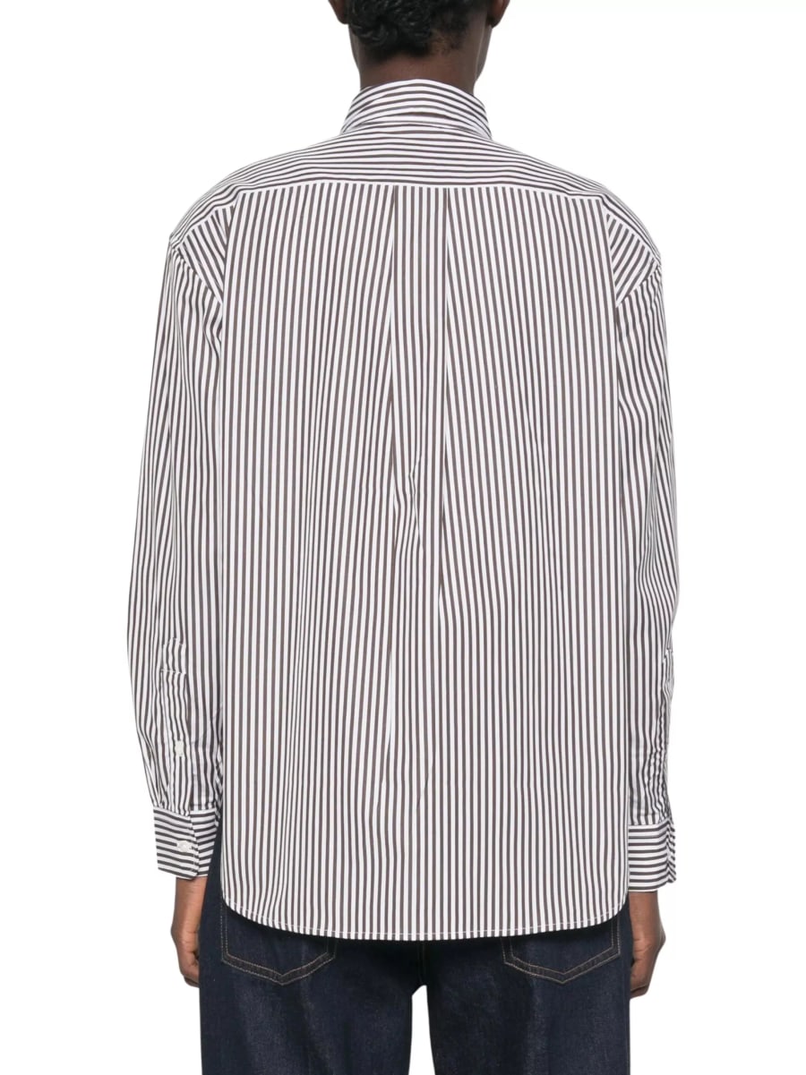 Polo Ralph Lauren Camicia a righe con logo ricamato, view 3