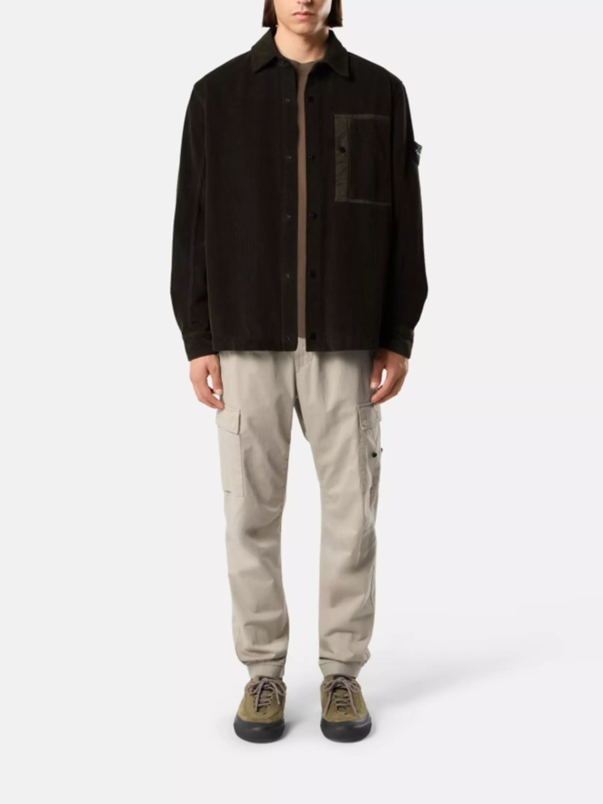 Stone Island Camicia overshirt 800 in corduroy, view 2