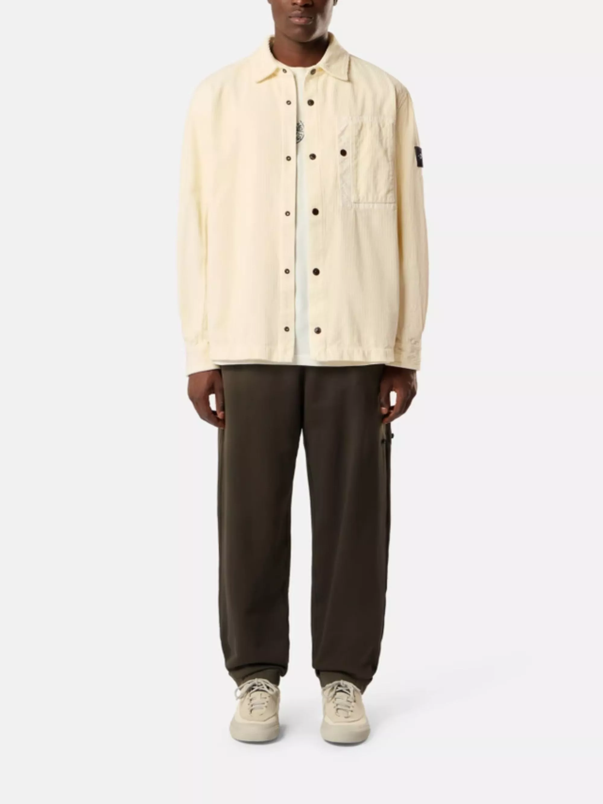 Stone Island Camicia overshirt 800 in corduroy, view 2